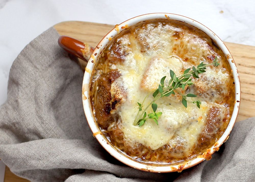 Soupe Gratin E L Oignon Au Vin Blanc Et Au Gruy Re