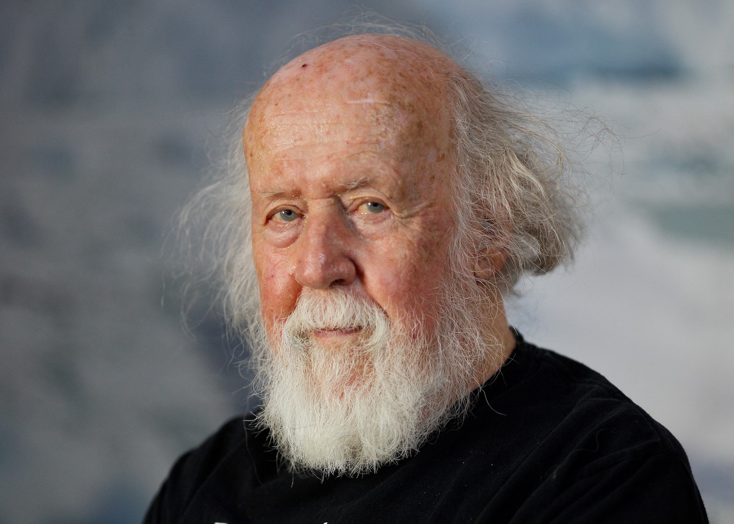 Franco-Canadian Astrophysicist Hubert Reeves looks on during the 13th International Meteo and Climate Forum on May 27, 2016 in Paris. (Photo by MATTHIEU ALEXANDRE / AFP) (Photo by MATTHIEU ALEXANDRE/AFP via Getty Images)