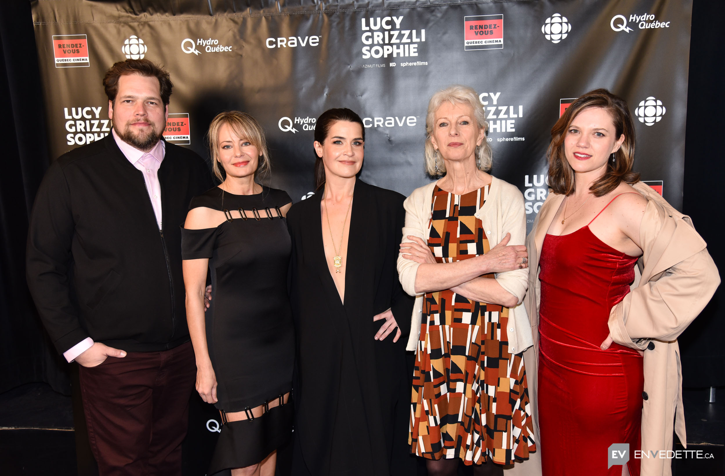 Guillaume Cyr, Catherine-Anne Toupin, Anne Émond, Lise Roy et Marjorie Armstrong