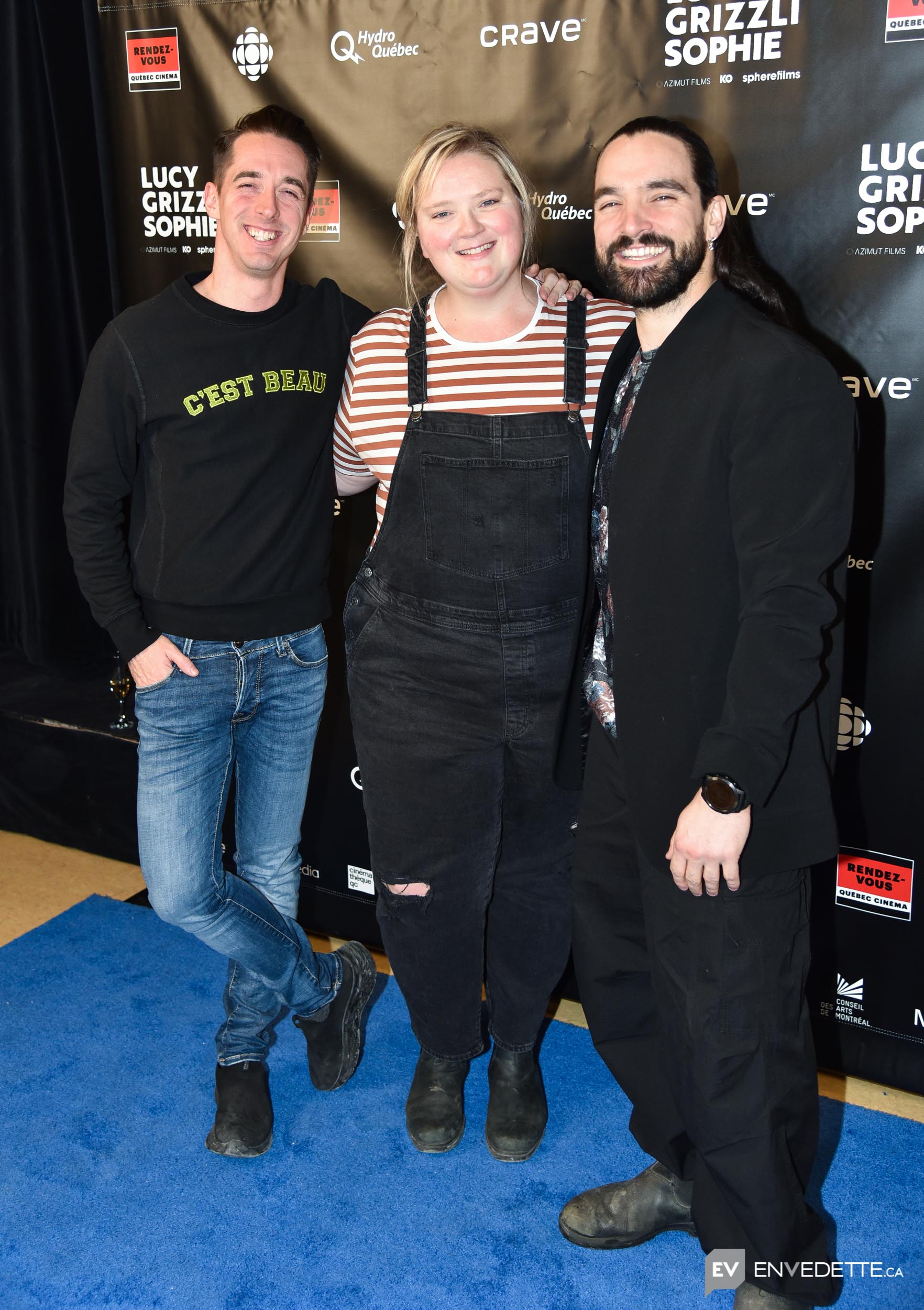 Jocelyn Lebeau, Debbie Lynch-White et Jean-Philippe Baril Guérard