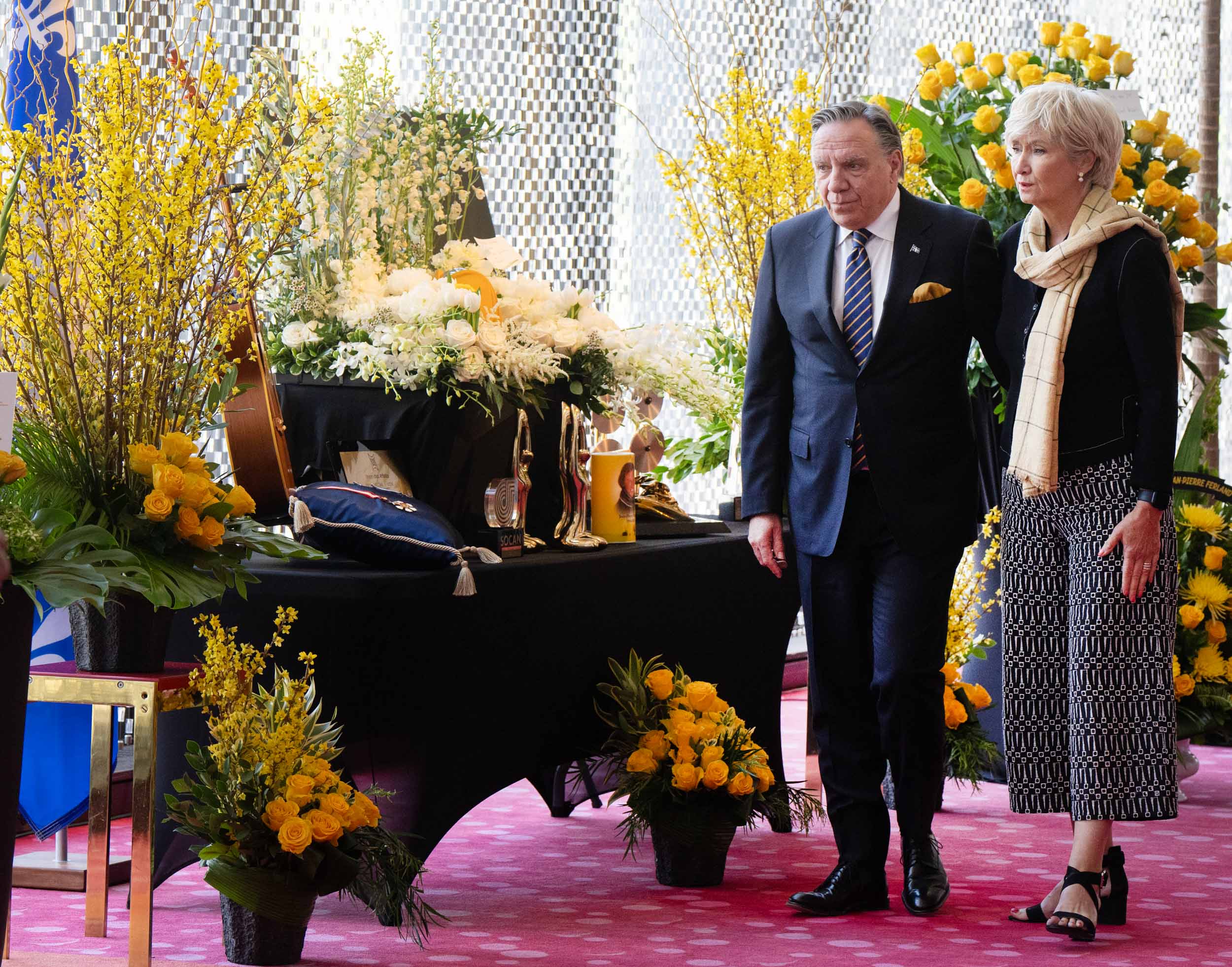 François Legault et sa femme Isabelle Brais