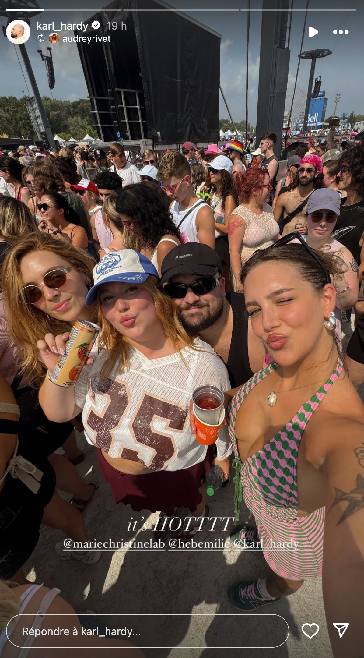 Marie-Christine Labonté, Émilie Hébert, Karl Hardy et Audrey Rivet