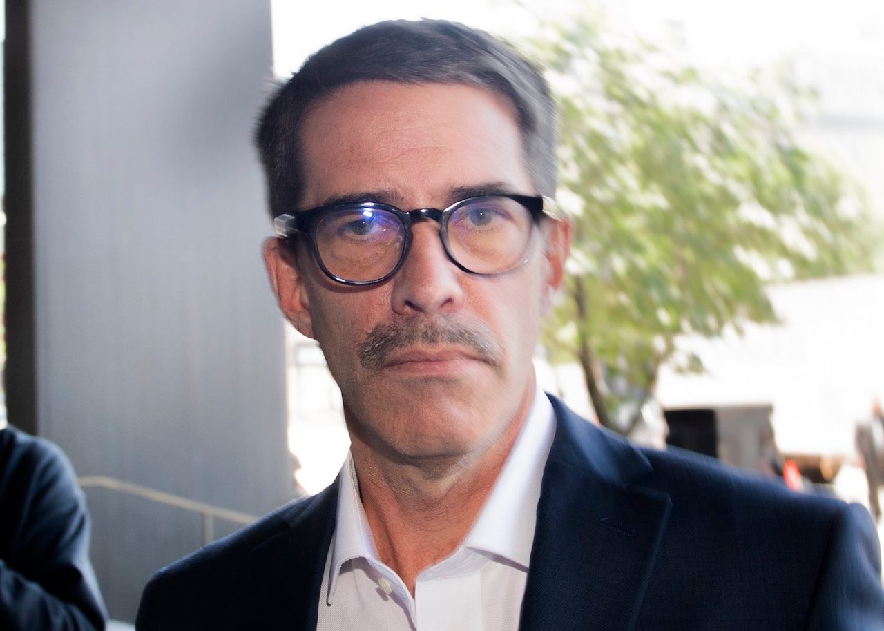 Former leader of the Parti Quebecois Andre Boisclair arrives at the courthouse in Montreal, Monday, June 20, 2022. THE CANADIAN PRESS/Graham Hughes