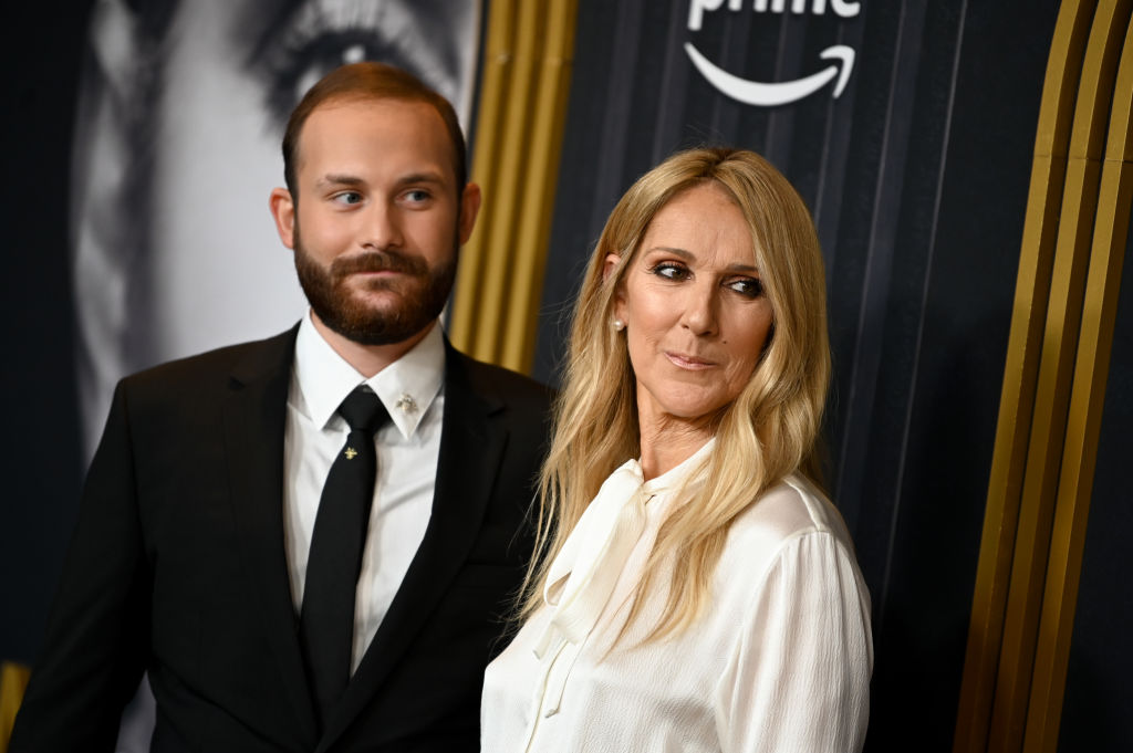 Rene-Charles Angelil and CÃ©line Dion at the "I Am: Celine Dion" NY Special Event Screening held at the Alice Tully Hall on June 17, 2024 in New York City, New York (Photo by Kristina Bumphrey/Variety via Getty Images)