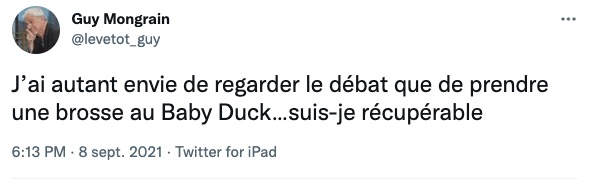 Guy Mongrain sur Twitter 