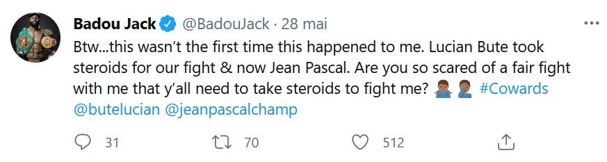 Badou jack - Tweet