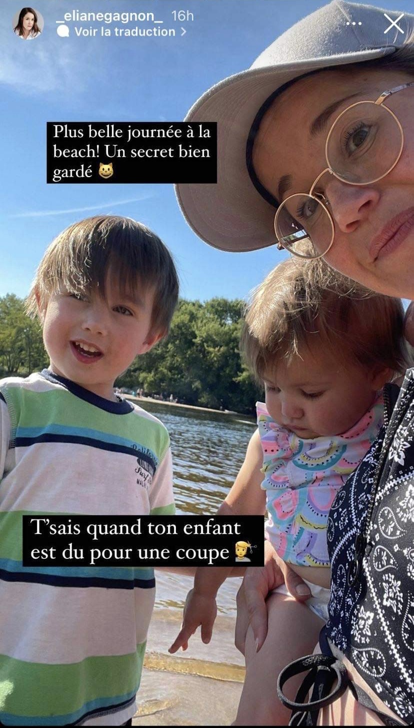 Éliane Gagnon et ses enfants