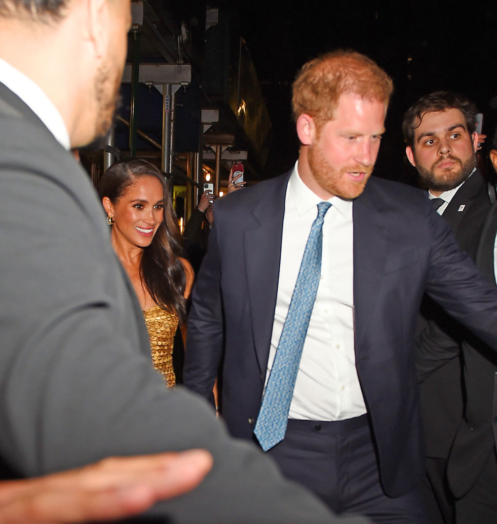 NEW YORK, NY - MAY 16: Meghan Markle, Duchess of Sussex and Prince Harry, Duke of Sussex are seen on May 16, 2023 in New York, New York. (Photo by MEGA/GC Images)