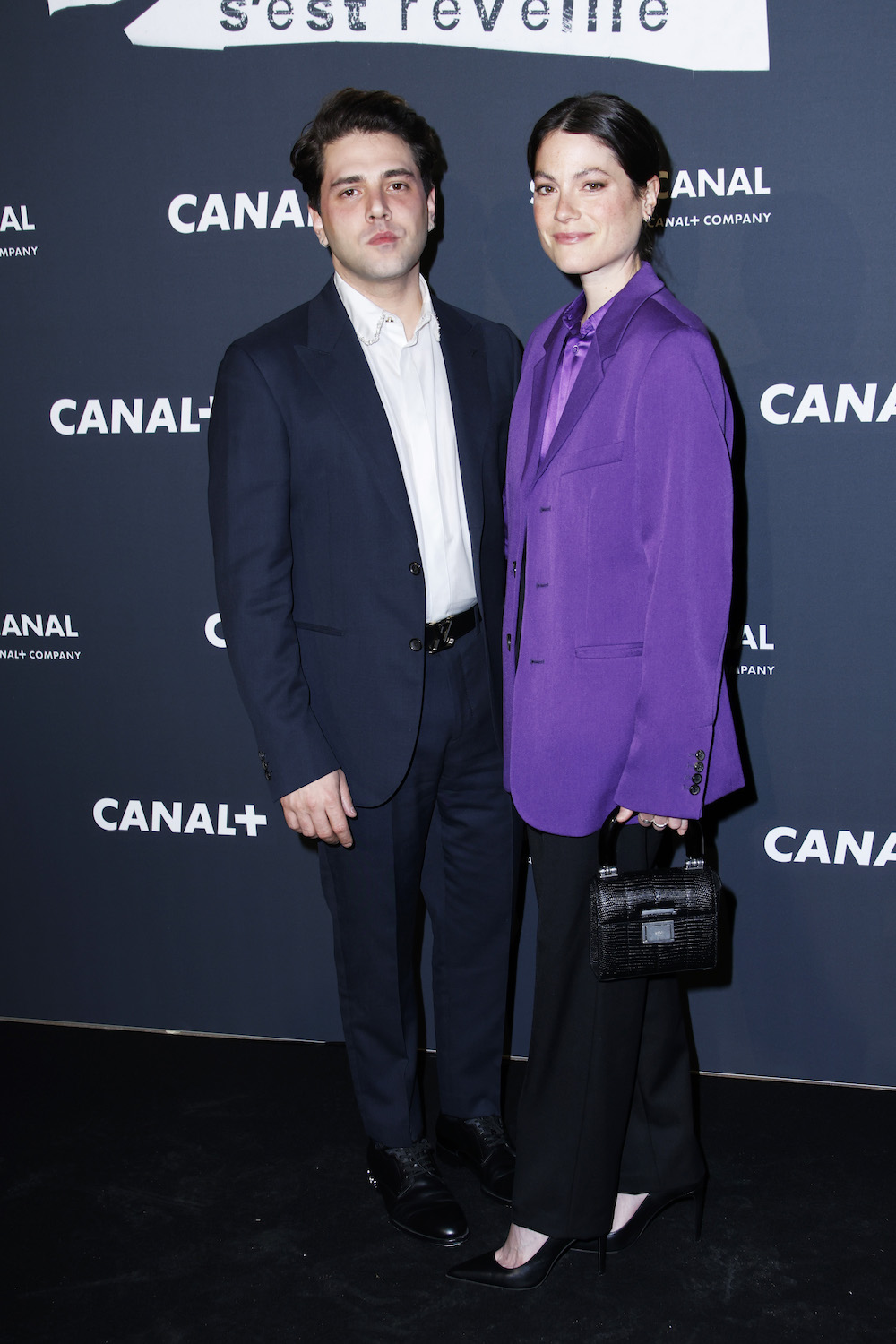 PARIS, FRANCE - JANUARY 17: Xavier Dolan and Julianne Côté attend the "La Nuit Ou Laurier Gaudreault S'Est Reveille" Premiere at La Cinematheque on January 17, 2023 in Paris, France. (Photo by Julien Hekimian/Getty Images)