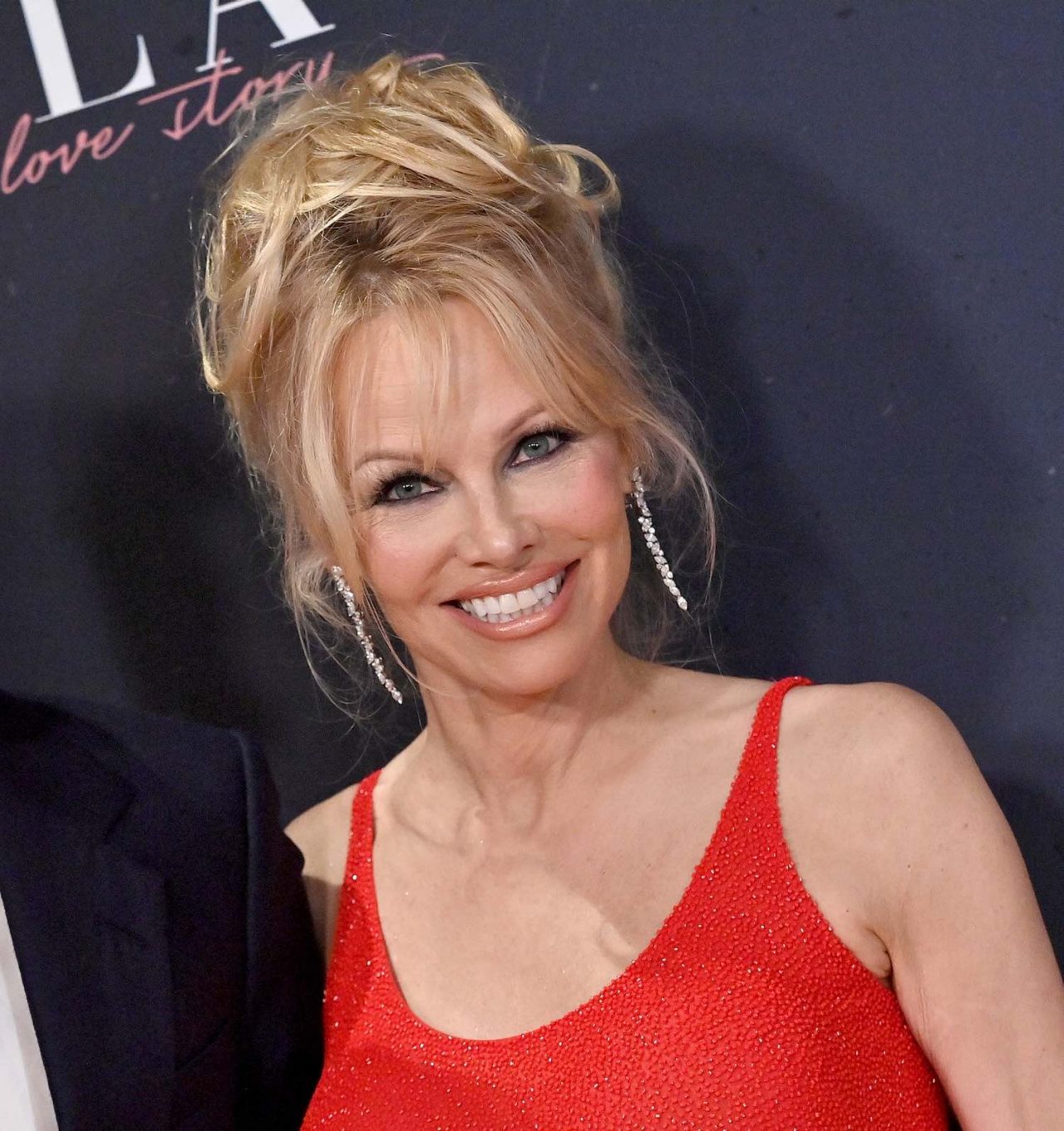 HOLLYWOOD, CALIFORNIA - JANUARY 30: Brandon Thomas Lee and Pamela Anderson attend the Premiere of Netflix's "Pamela, a love story" at TUDUM Theater on January 30, 2023 in Hollywood, California. (Photo by Axelle/Bauer-Griffin/FilmMagic)