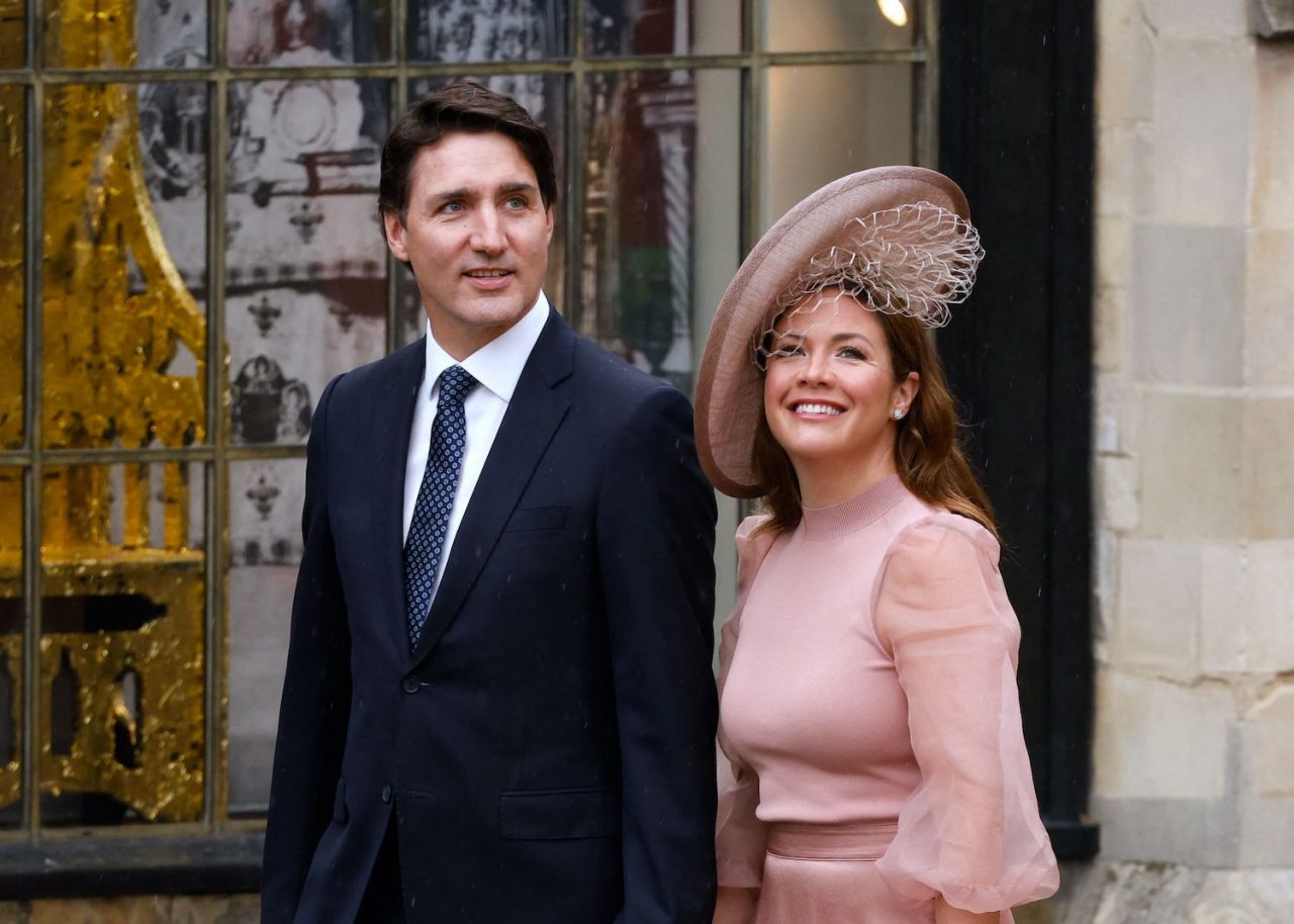 Canadian Prime Minister Justin Trudeau and his wife Sophie arrive at Westminster Abbey in central London on May 6, 2023, ahead of the coronations of Britain's King Charles III and Britain's Camilla, Queen Consort. - The set-piece coronation is the first in Britain in 70 years, and only the second in history to be televised. Charles will be the 40th reigning monarch to be crowned at the central London church since King William I in 1066. Outside the UK, he is also king of 14 other Commonwealth countries, including Australia, Canada and New Zealand. Camilla, his second wife, will be crowned queen alongside him, and be known as Queen Camilla after the ceremony. (Photo by Odd ANDERSEN / AFP) (Photo by ODD ANDERSEN/AFP via Getty Images)