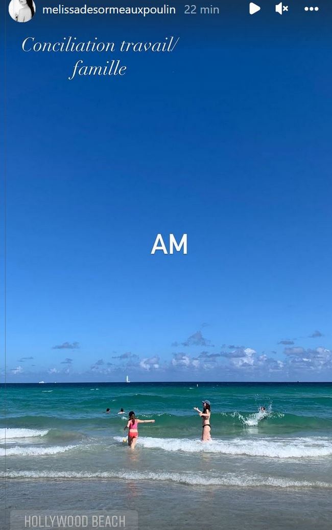 Mélissa Désormeaux-Poulin dévoile une superbe photo de ses 2 filles à la plage