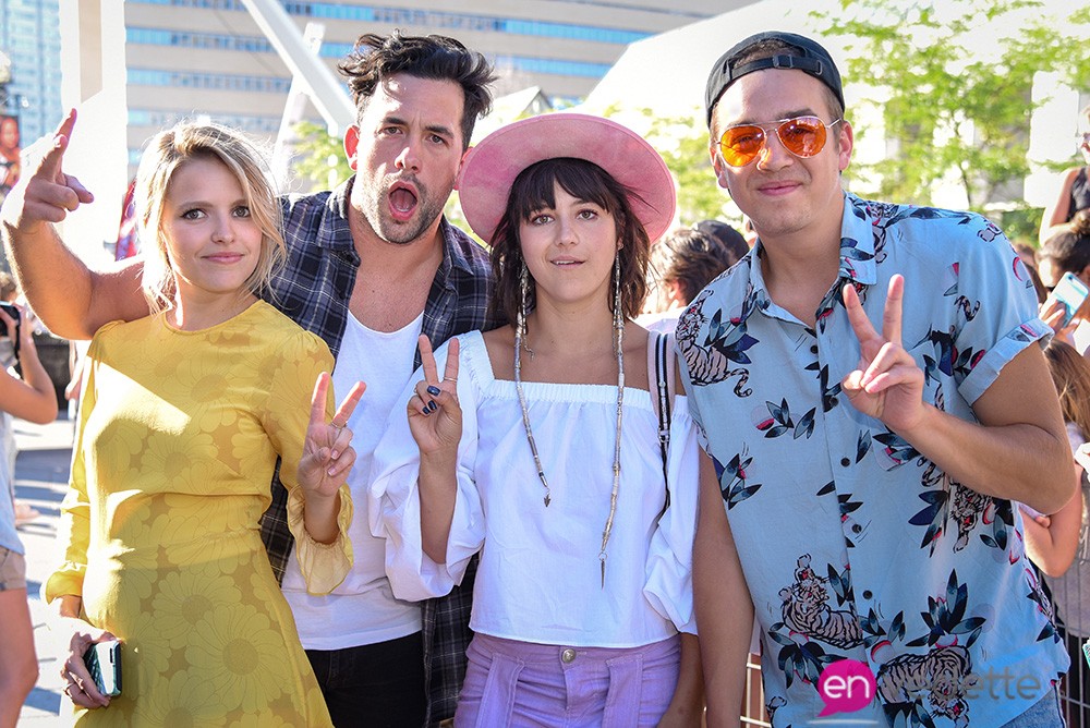 Sarah-Jeanne Labrosse, Félix-Antoine Tremblay, Catherine Brunet et Antoine PIlon de Le Chalet!