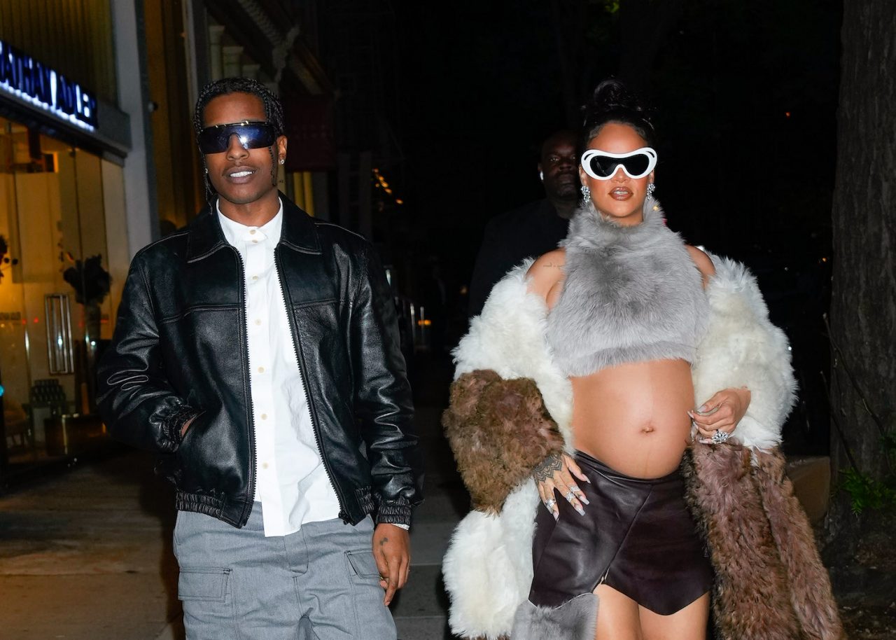 NEW YORK, NEW YORK - MAY 05: Rihanna and A$AP Rocky are seen on May 05, 2023 in New York City. (Photo by Gotham/GC Images)