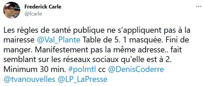 tweet valérie plante