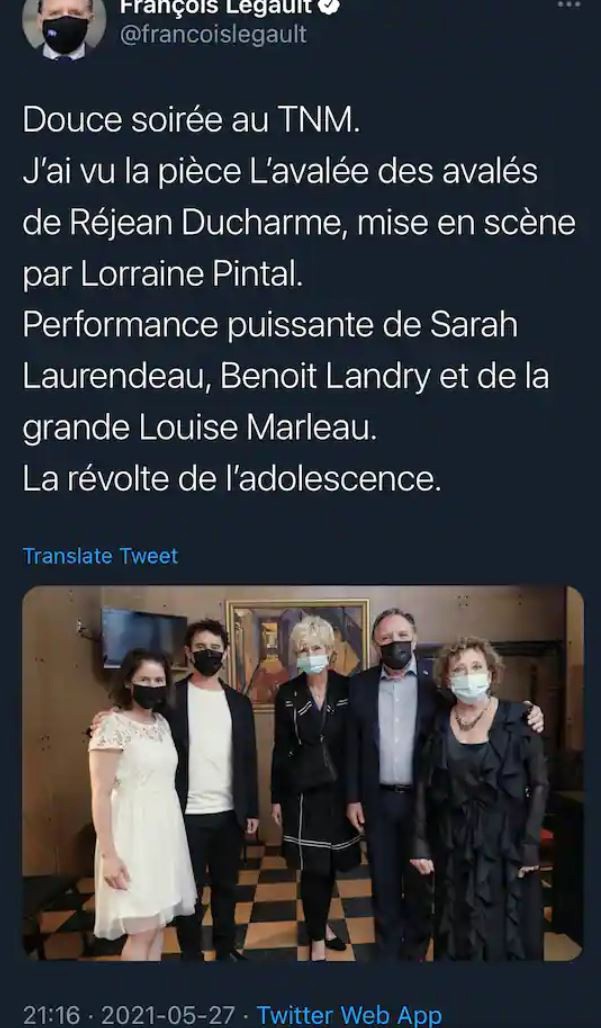 Tweet François Legault