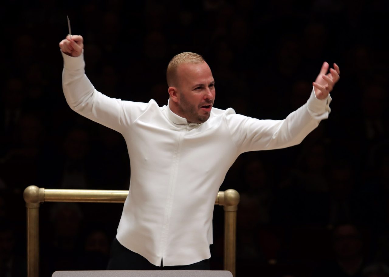 NEW YORK, NY - NOVEMBER 22: Yannick Nezet-Seguin leads Orchestre Metropolitain de Montreal in Bruckner's "Symphony No. 4 in E-flat Major" at Carnegie Hall on Friday night, November 22, 2019 in New York, NY. (Photo by Hiroyuki Ito/Getty Images)