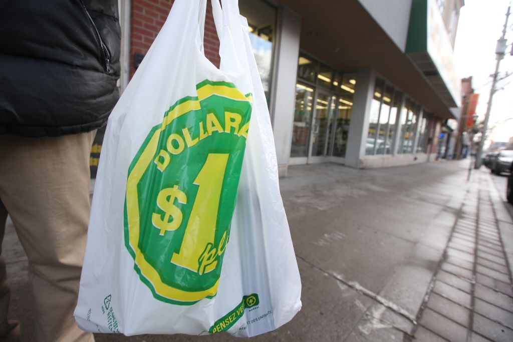 TORONTO, ON - MARCH 13:     Exterior pictures of Dollarama stores in the city of Toronto.
425 Parliament St Vince Talotta/Toronto Star        (Vince Talotta/Toronto Star via Getty Images)