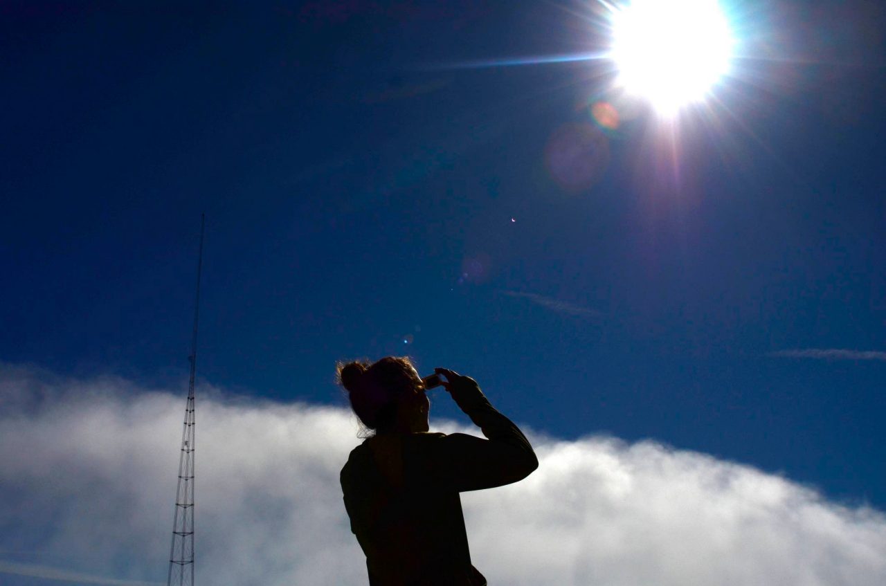 Solar Eclipse at K.V.I Beach on Vashon Island, foggy morning led to a darkened 10 minutes of almost total eclipse.