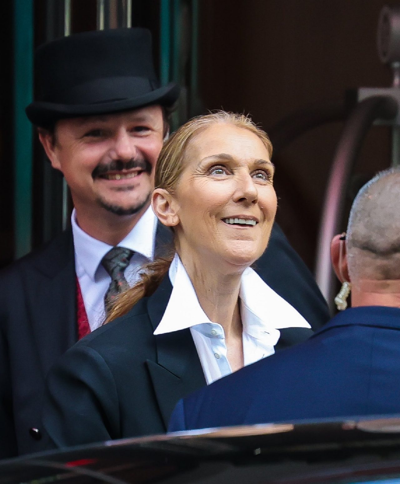 PARIS, FRANCE - JULY 23: Celine Dion is seen leaving a hotel on July 23, 2024 in Paris, France. (Photo by MEGA/GC Images)